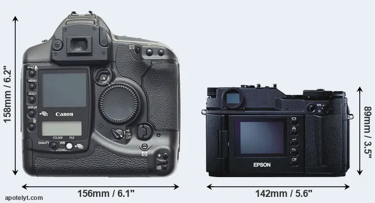 Comparison 1D or R-D1 rear