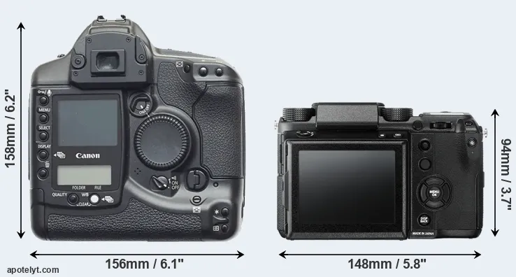Comparison 1D or GFX 50S rear