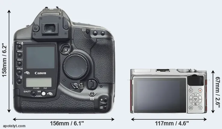 Comparison 1D or X-A3 rear