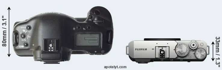 Compare 1D versus X-E4 top
