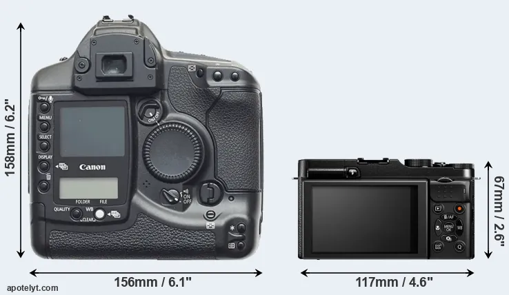 Comparison 1D or X-M1 rear