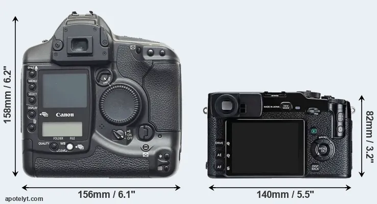 Comparison 1D or X-Pro1 rear