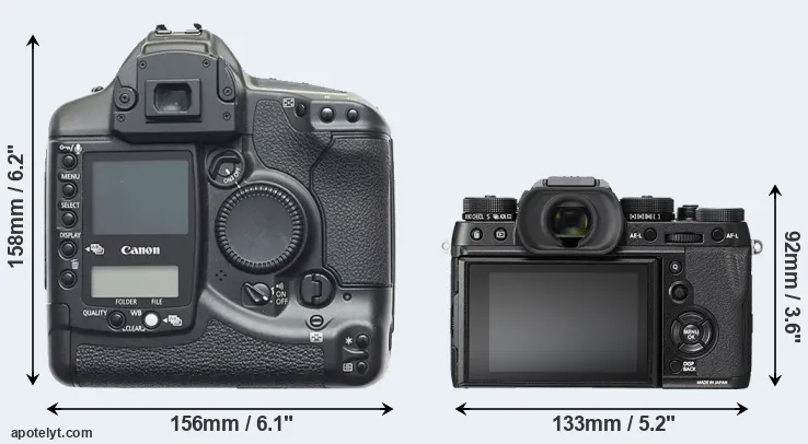 Comparison 1D or X-T2 rear