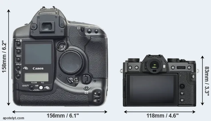 Comparison 1D or X-T30 rear