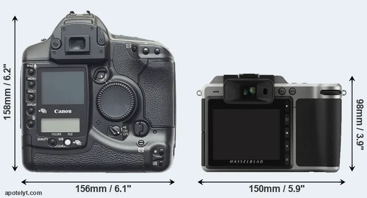 Comparison 1D or X1D rear