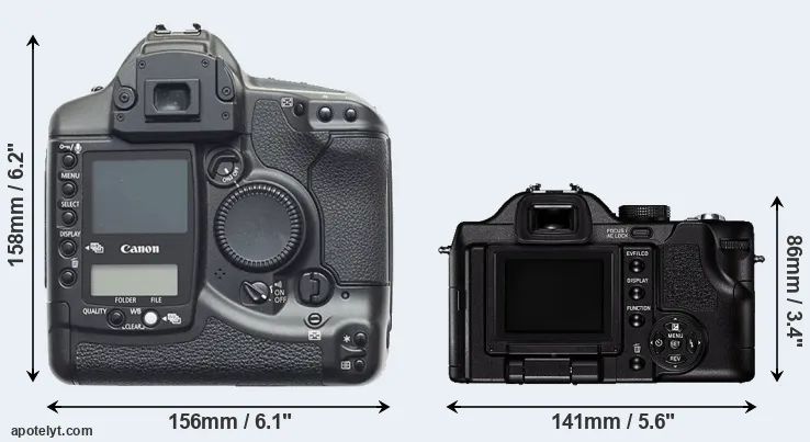 Comparison 1D or V-LUX 1 rear