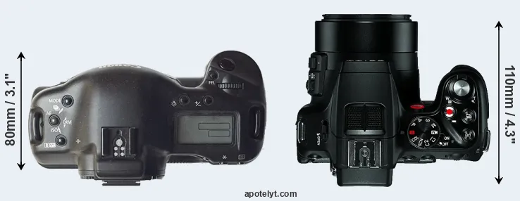 Compare 1D versus V-LUX 4 top