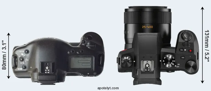 Compare 1D versus V-LUX 5 top
