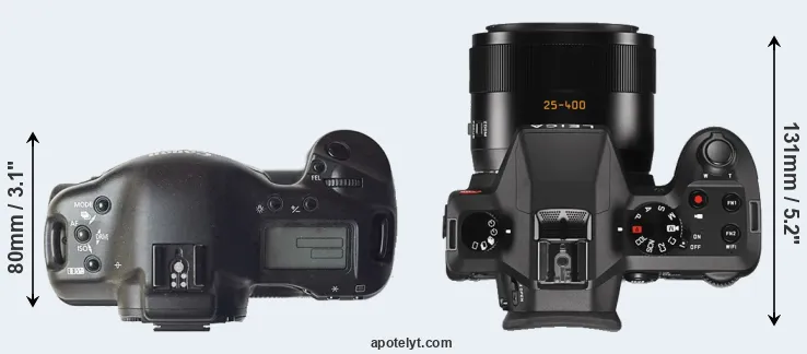 Compare 1D versus V-LUX Typ 114 top