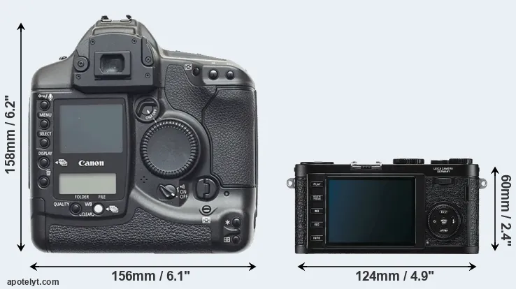 Comparison 1D or X1 rear