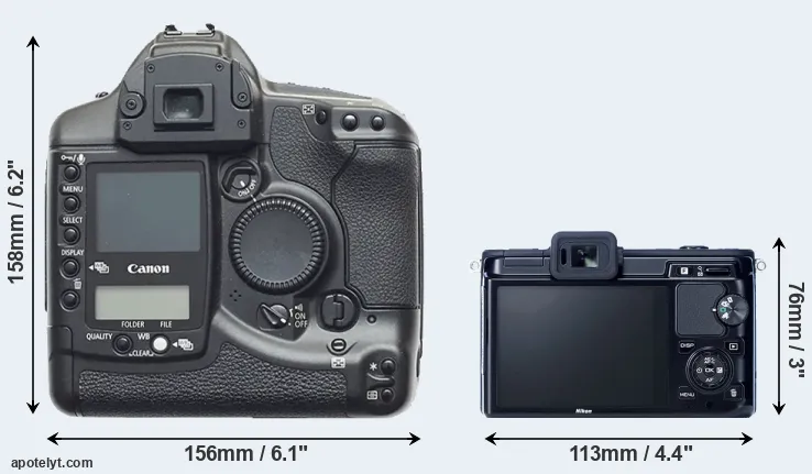 Comparison 1D or V1 rear