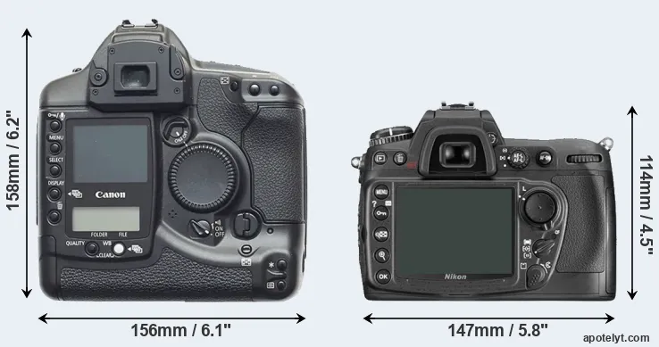 Comparison 1D or D300 rear