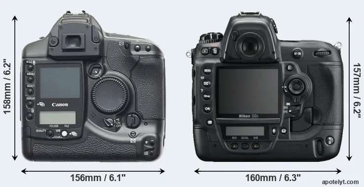 Comparison 1D or D3S rear