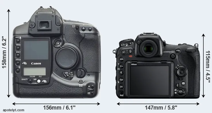 Comparison 1D or D500 rear