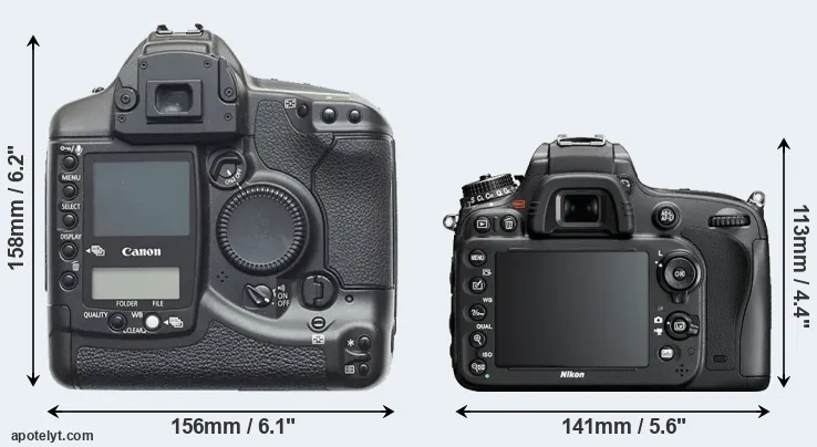 Comparison 1D or D610 rear