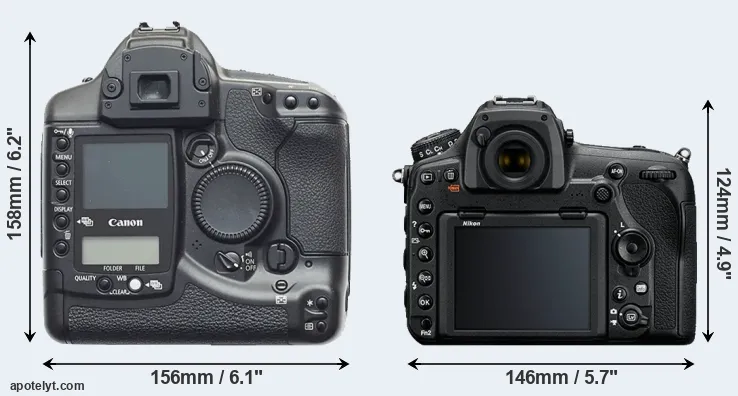 Comparison 1D or D850 rear