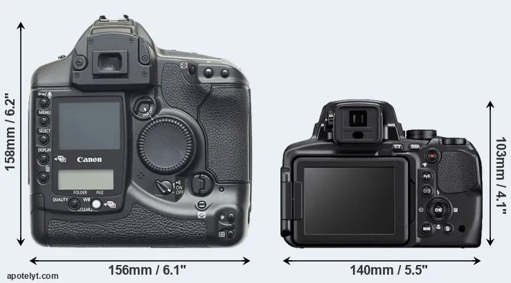 Comparison 1D or P900 rear