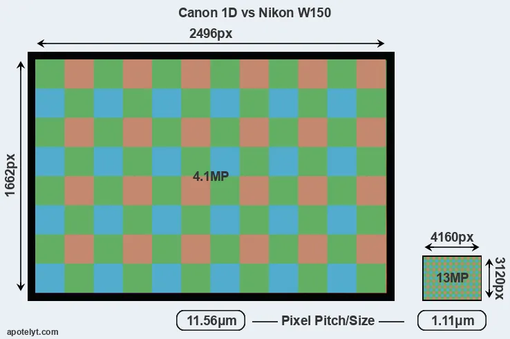 1D versus W150 MP