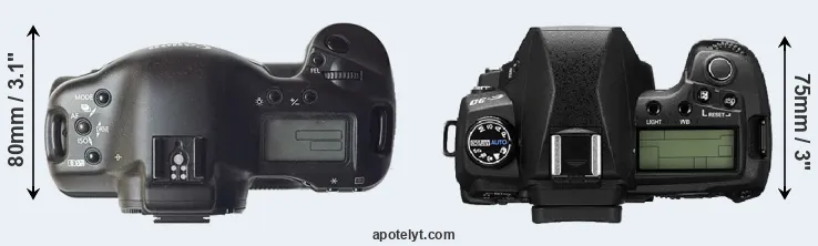 Compare 1D versus E-30 top