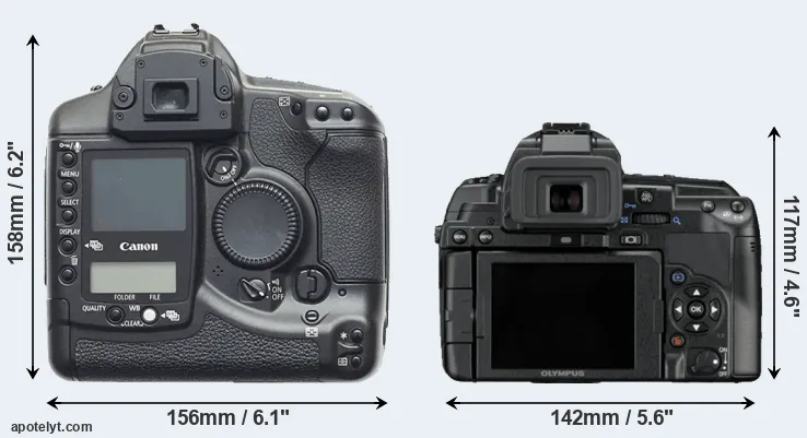 Comparison 1D or E-5 rear