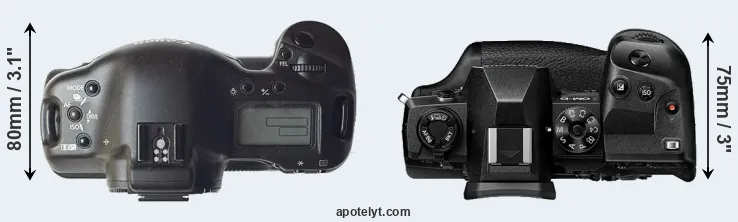 Compare 1D versus E-M1X top