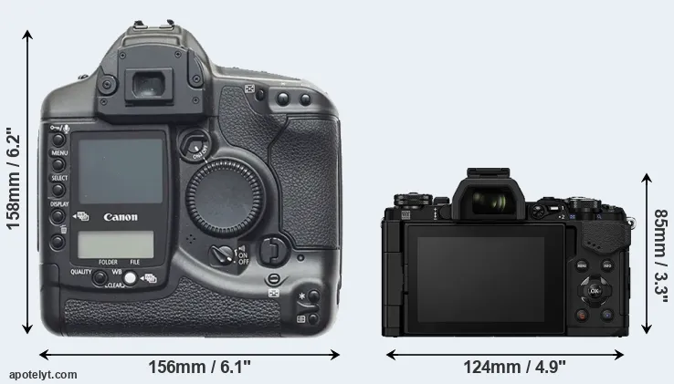 Comparison 1D or E-M5 II rear