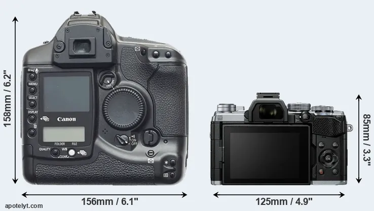 Comparison 1D or E-M5 III rear