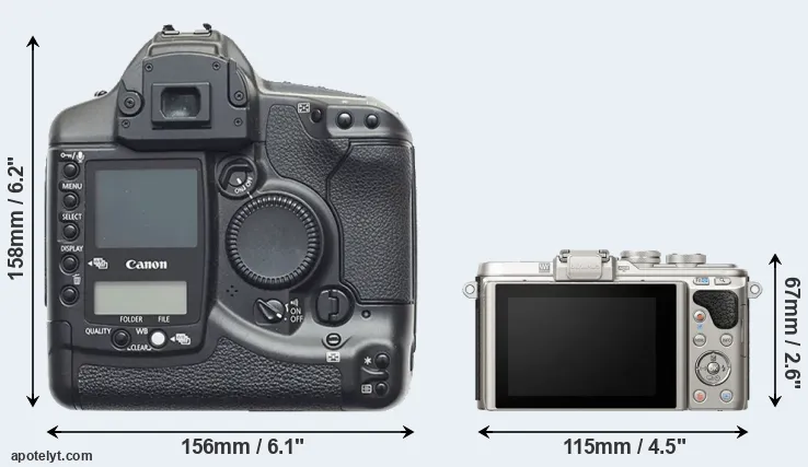 Comparison 1D or E-PL8 rear