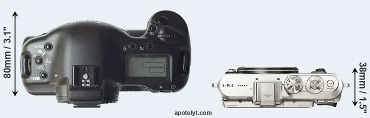 Compare 1D versus E-PL8 top