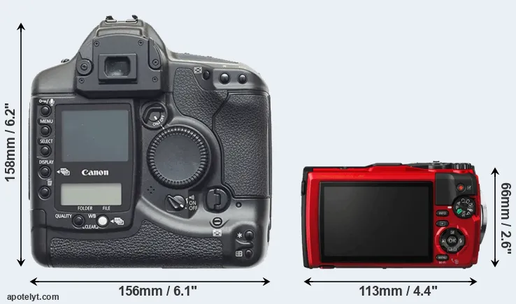 Comparison 1D or TG-5 rear