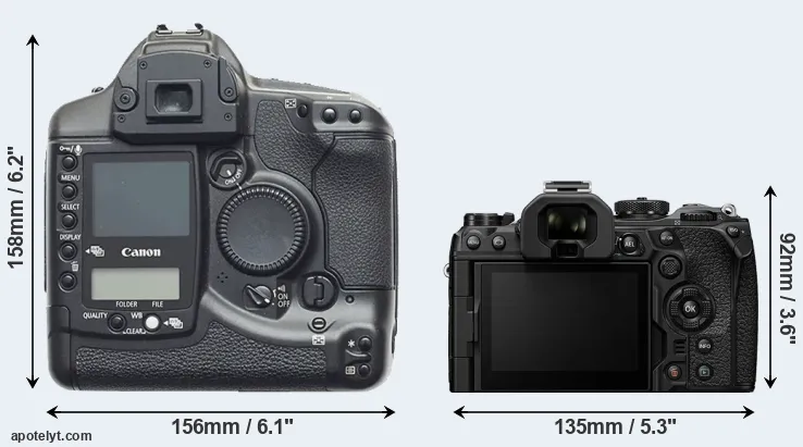Comparison 1D or OM-1 rear