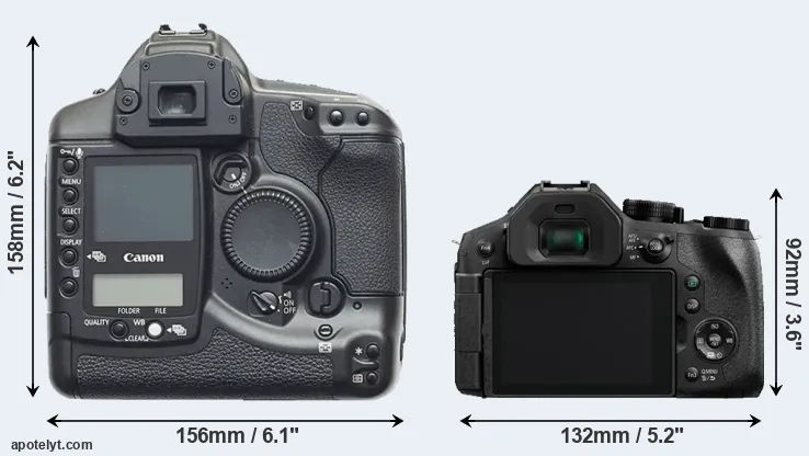 Comparison 1D or FZ330 rear