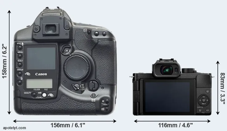 Comparison 1D or G100 rear