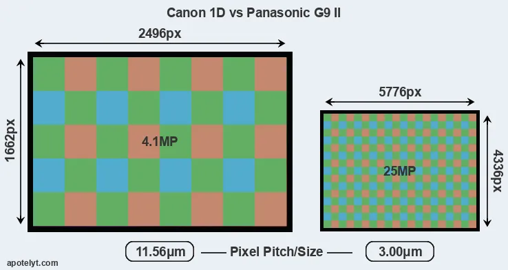 1D versus G9 II MP