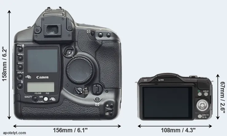 Comparison 1D or GF5 rear