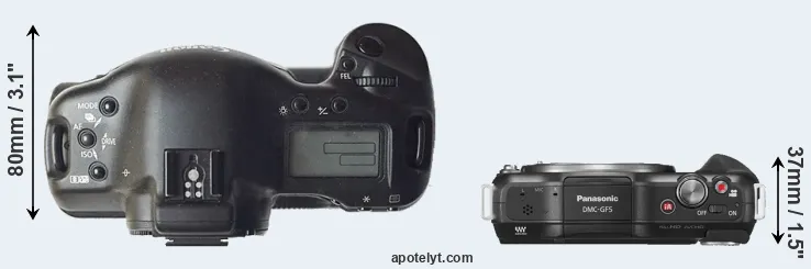 Compare 1D versus GF5 top