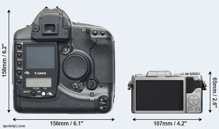 Comparison 1D or GF7 rear