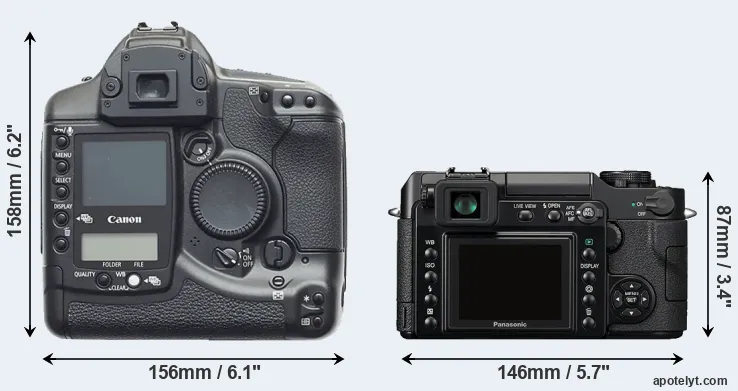 Comparison 1D or L1 rear