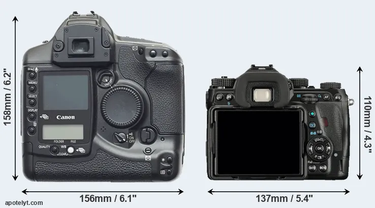 Comparison 1D or K-1 rear