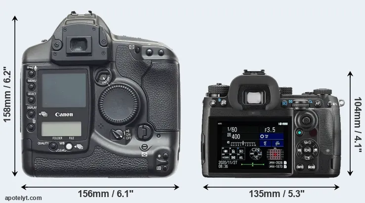 Comparison 1D or K-3 III rear