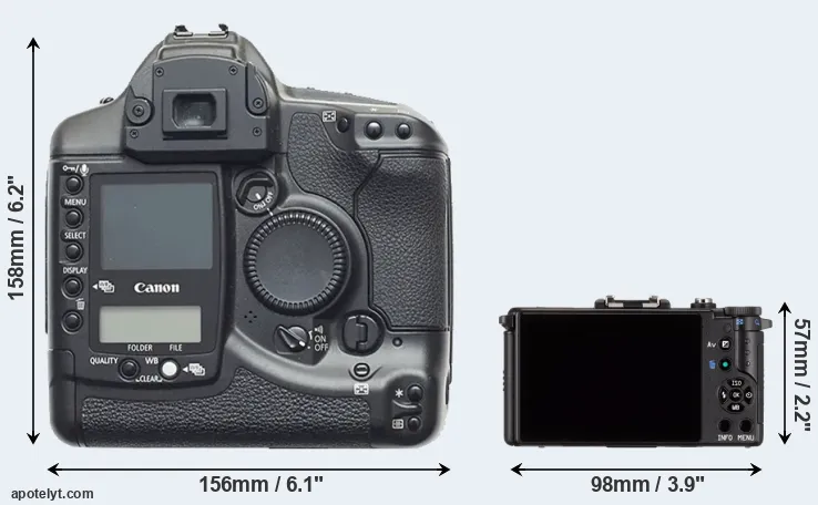 Comparison 1D or Pentax Q rear