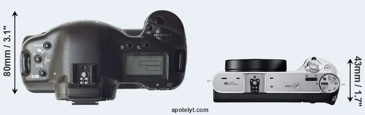 Compare 1D versus NX500 top