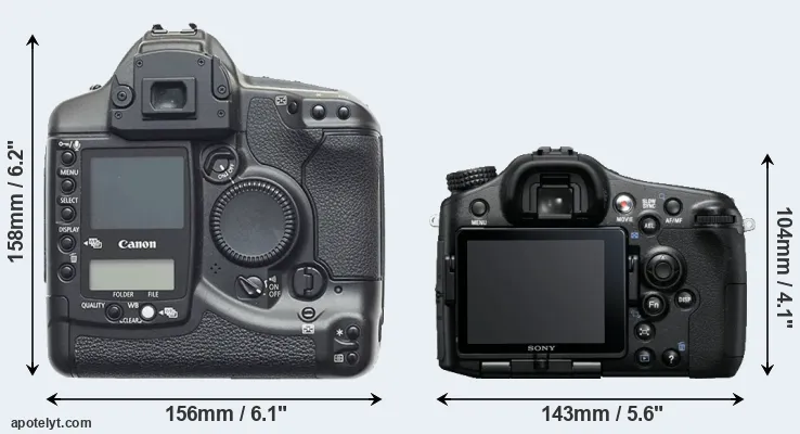 Comparison 1D or A77 rear