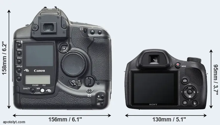 Comparison 1D or H400 rear