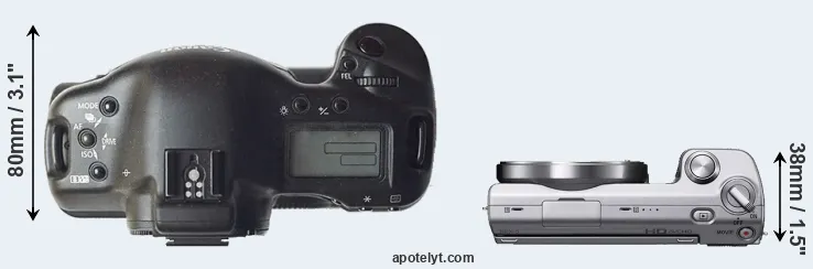 Compare 1D versus NEX-5 top