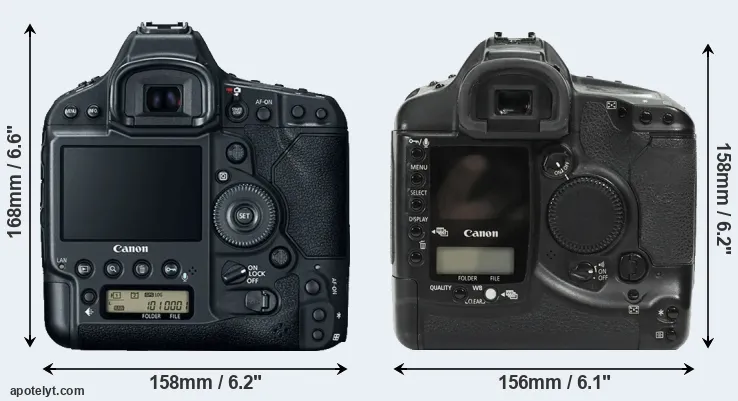Comparison 1DX Mark II or 1Ds rear