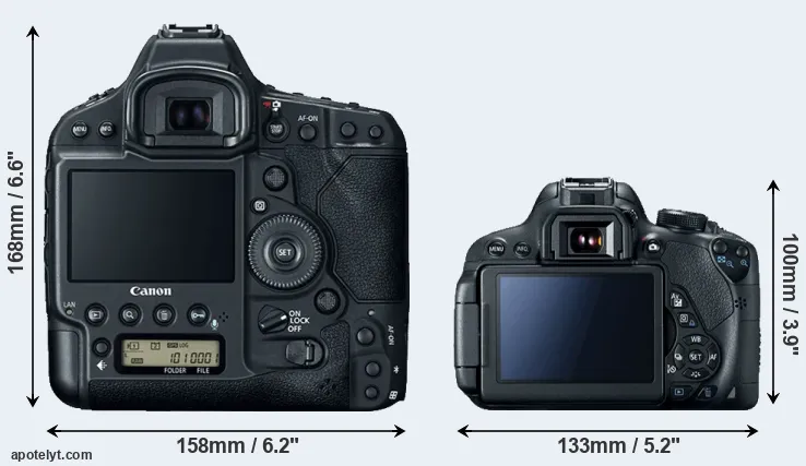 Comparison 1DX Mark II or 700D rear