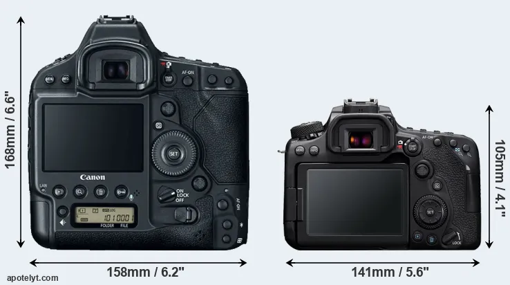 Comparison 1DX Mark II or 90D rear
