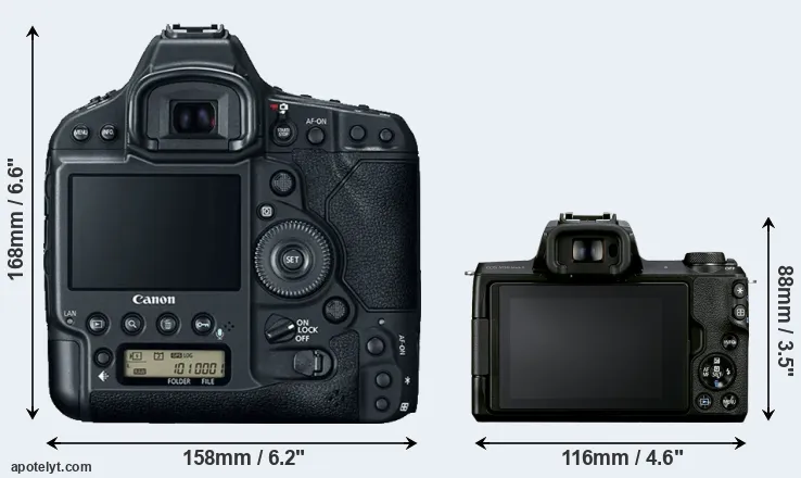 Comparison 1DX Mark II or M50 Mark II rear