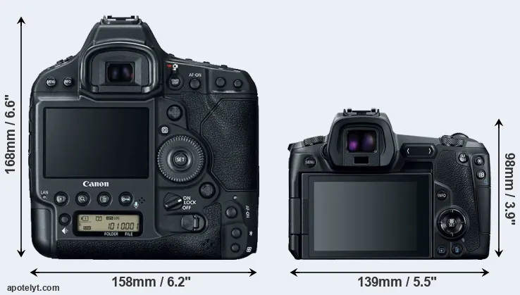 Comparison 1DX Mark II or Canon R rear
